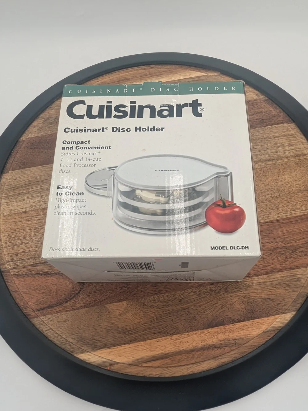 Cuisinart DLC-DH Food Processor Disc Holder w/ 3 Cutting Discs Original Box
